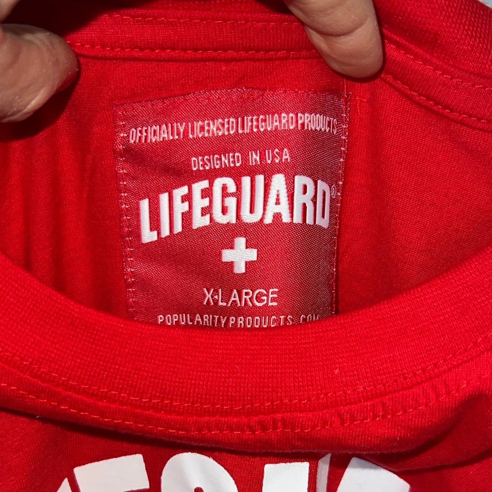 Lifeguard Red Graphic Short Sleeve Tee - Picture 3 of 7